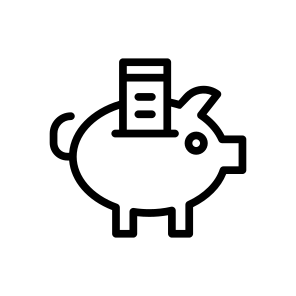 Money,save,piggy,bank,piggy,saved icon