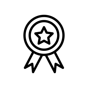Prize,ribbon,medal,star,badge icon