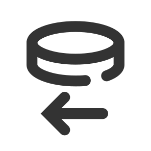 029 132 Database Storage Prev, Data, Databases, Storages, Archive icon