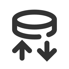 029 135 Database Exchange Sync, Data, Databases, Storages, Archive icon