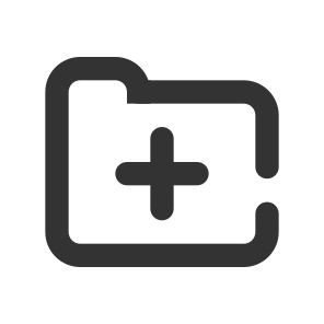 002 035 Folder Open Catalog New, Plus, Create, File icon