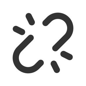 002 116 Unlink Hyperlink Chains, Broken, Share, Sharing icon