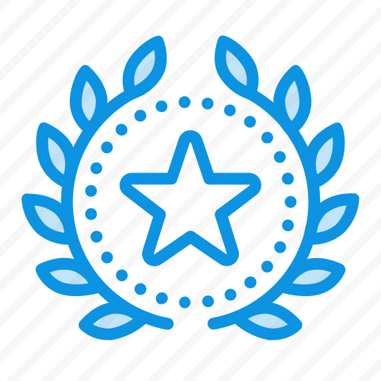 Unigrid Bluetone Achievement Badge Wreath Award Star Favorite Top High Rank Rating Review preview