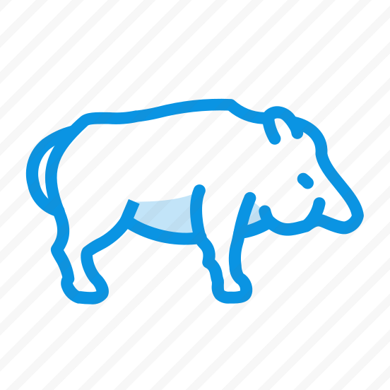 Unigrid Bluetone Animal Boar Wild Pig Aper preview