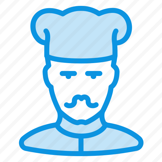 Unigrid Bluetone Cook Human Avatar Mustache preview