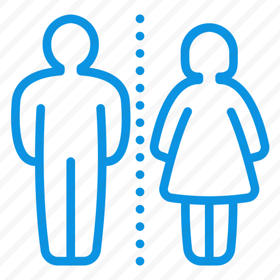 Unigrid Bluetone Gender Wc Toilet Man Woman Difference Separated preview