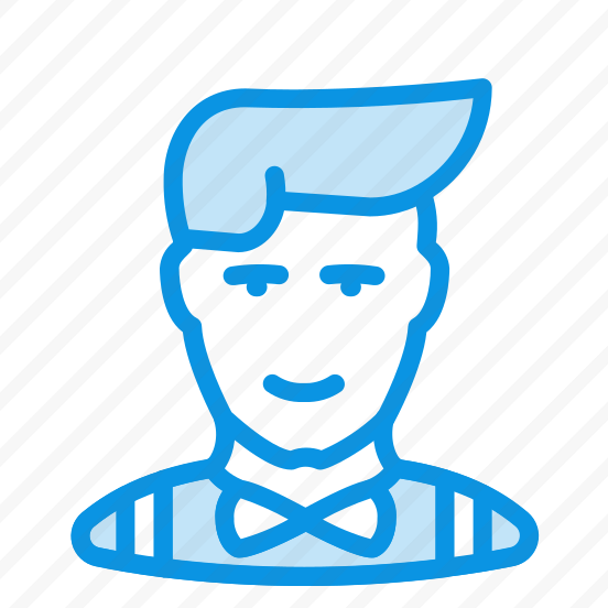 Unigrid Bluetone Hipster Clerk Avatar Man Human Office Showman preview