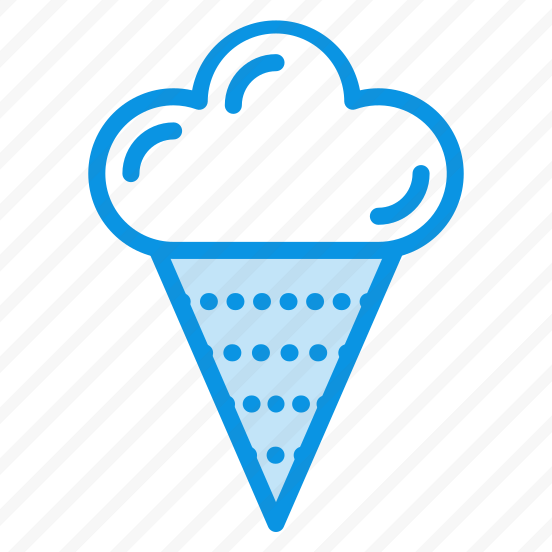 Unigrid Bluetone Icecream Wafer Ice Cream Cone Sweet Italian Food preview