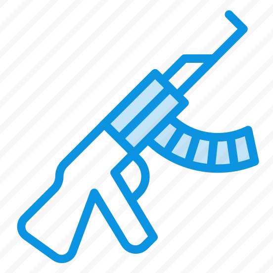 Unigrid Bluetone Kalashnikov Rifle Tommy Gun War Weapon preview
