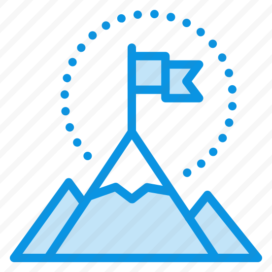 Unigrid Bluetone Mountains Goal Nature Flag Business Startup Rise preview
