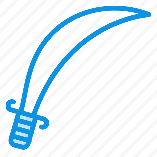 Unigrid Bluetone Saber Sable Sword Pirate Military War Weapon preview