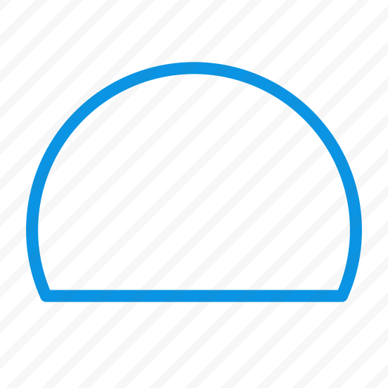 Unigrid Bluetone Semicircle Hemicircle Sign Logo preview