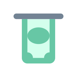 012 095 Atm Cash Machine Money Money Cashout Cashin Dollar icon