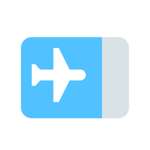 012 119 Ticket Airplane Transport Control Aeroport icon