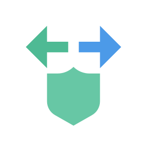 022 106 Crypto Network Security Arrows Lock Shield icon