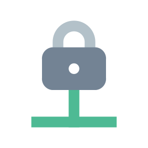 022 117 Lock Network Internet icon