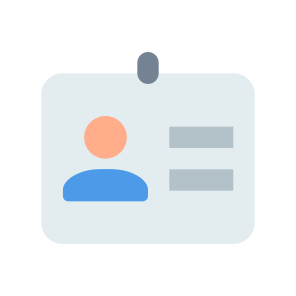 022 120 Id Card Account User Employee Access Security icon
