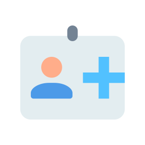 022 121 Id Card Account User Security New Add icon