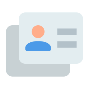 022 125 Id Cards Accounts Users Employee Access Security icon