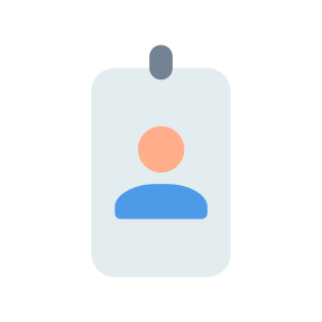 022 126 Id Card Employee Pass User Access Security icon