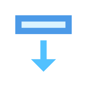 037 109 Spreadsheet Matrix Database Cell Down icon