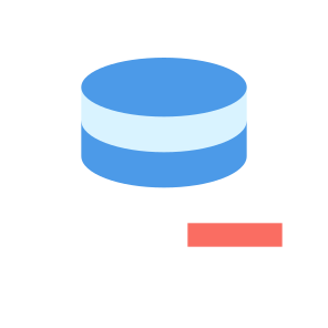 037 121 Database Data Storage Clear Delete icon