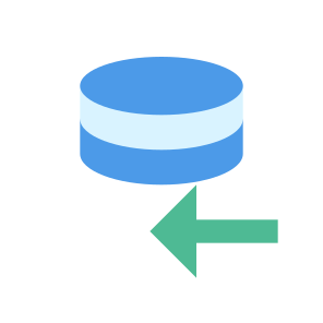 037 124 Database Data Storage Prev Import icon