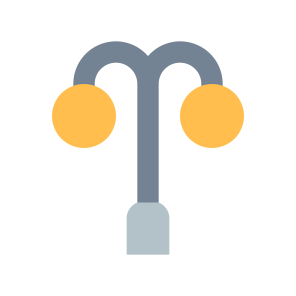017 126 Street Light Lamp Lantern icon