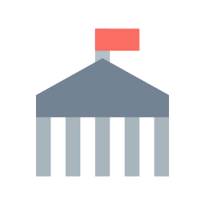 017 135 Bank Banking City Hall Business Finance Building Government Flag icon