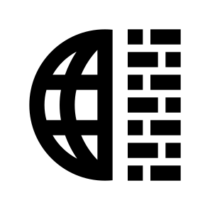 022 087 Internet Network Secure Security Protection Firewall Wall icon