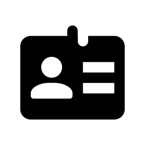 022 120 Id Card Account User Employee Access Security icon