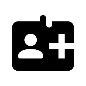 022 121 Id Card Account User Security New Add icon