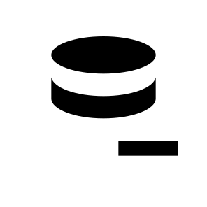 037 121 Database Data Storage Clear Delete icon