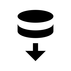 037 125 Database Data Storage Export Save icon