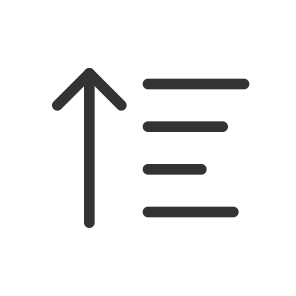 Ui Controls Editor Sort Ascending icon