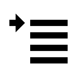 Text Indent First Line icon