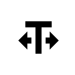 Type Horizontal Scale icon