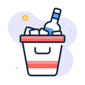 Champagne, Wine, Alcohol, New Year, Christmas, icon