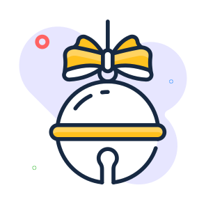 Christmas, Bell, Holiday, Seasonal, Decoration, icon