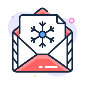 Christmas, New Year, Mail, Email, Message, icon