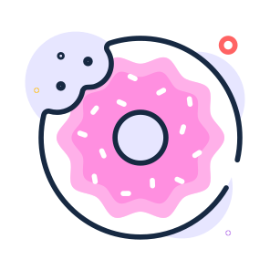 Donut, Doughnut, Bakery, Food, Sweet, icon