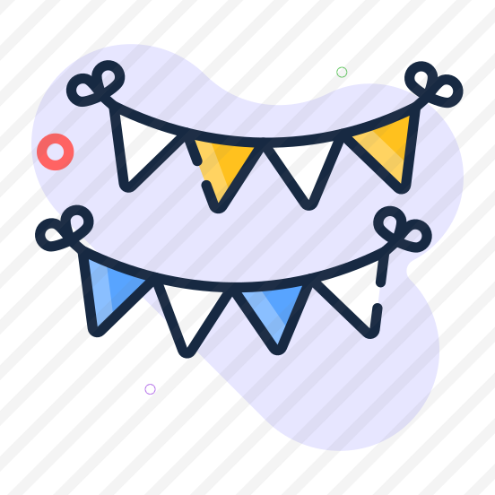 Garlands, Decoration, Pennants, Buntings, Streamer, preview