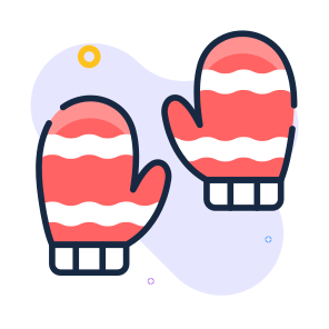 Mittens, Winter, Gloves, Christmas, Gauntlets, icon