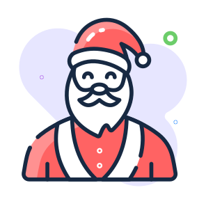 Santa, Claus, Christmas, Holiday, Festive, icon