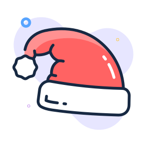 Santa, Hat, Cap, Beanie, Clothing, icon