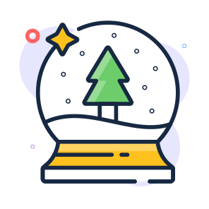 Snow Globe, Decorative, Decoration, Festive, Christmas, icon