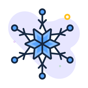 Snowflake, Winter, Cold, Weather, Frozen, icon