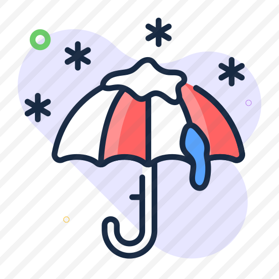 Umbrella, Snowfalling, Weather, Forecast, Winter, preview