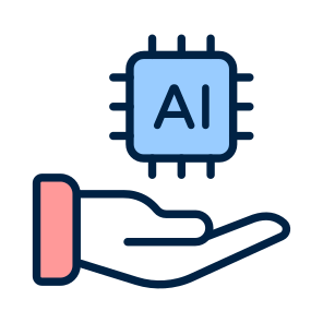 Ai, Artificial, Intelligence, Assistance, Microchip icon