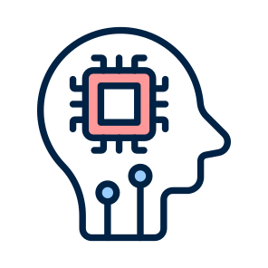Ai, Artificial, Intelligence, Brain, Microprocessor icon